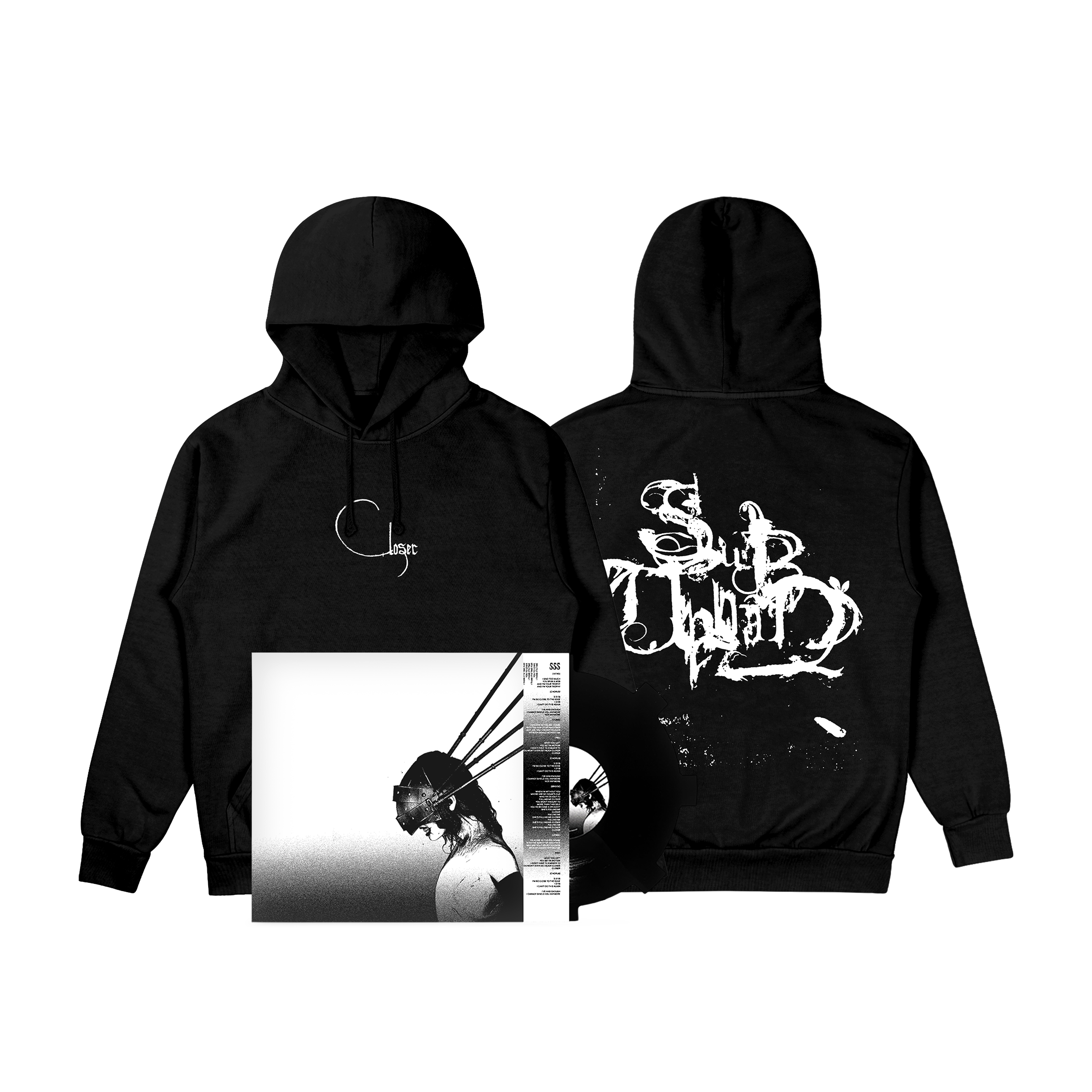 Anhedonia | 4-Song EP | Die-Cut Vinyl + Closer Hoodie Bundle – Sub