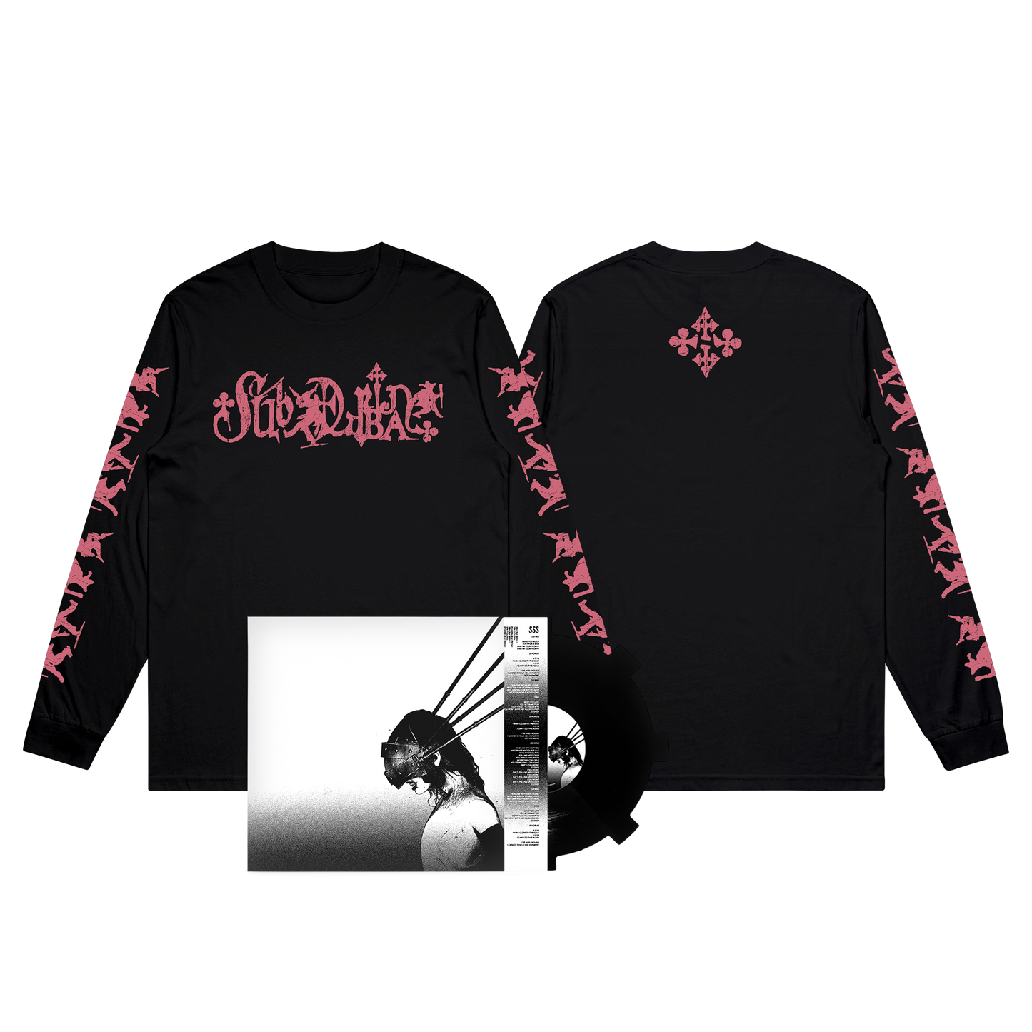 Anhedonia | 4-Song EP | Die-Cut Vinyl+ Cracked Long Sleeve Bundle