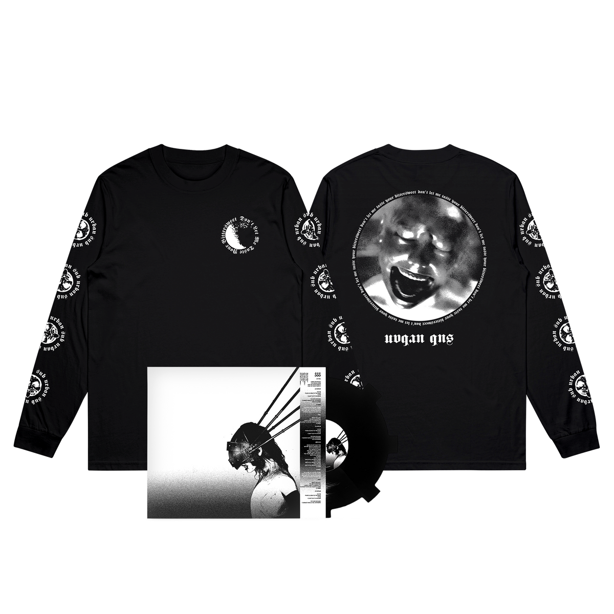 Anhedonia | 4-Song EP | Die-Cut Vinyl + Thermal Long Sleeve Bundle 