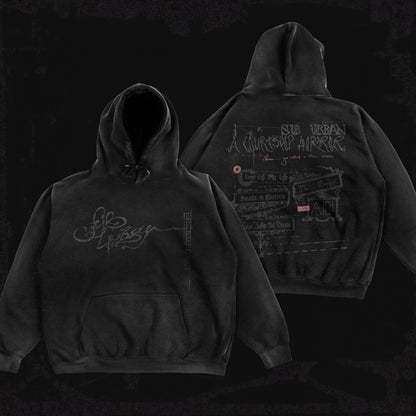 A COURTSHIP HORROR VINTAGE BLACK HOODIE
