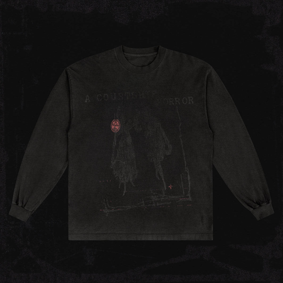 A COURTSHIP HORROR BLACK LONG SLEEVE