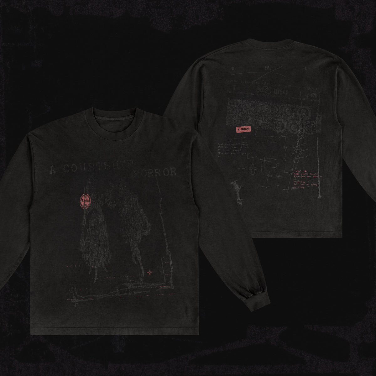 A COURTSHIP HORROR BLACK LONG SLEEVE